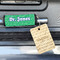 Equations Wood Luggage Tags - Rectangle - Lifestyle
