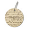 Equations Wood Luggage Tags - Round - Front/Main