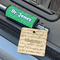 Equations Wood Luggage Tags - Square - Lifestyle