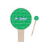 Equations 4" Round Wooden Food Picks - Single Sided (Personalized)