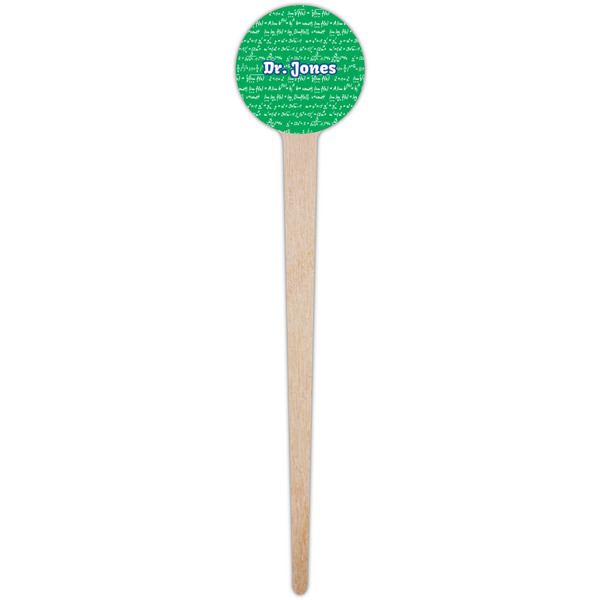 Equations Wooden 4" Food Pick - Round - Single Pick