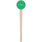Equations Wooden 4" Food Pick - Round - Single Pick
