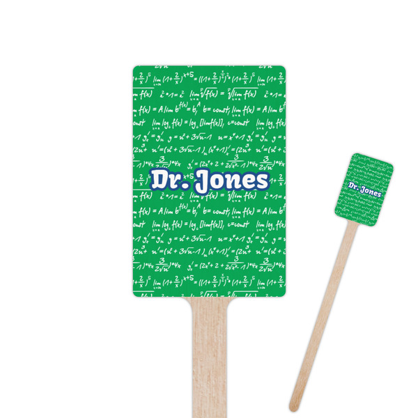 Custom Equations 6.25" Rectangle Wooden Stir Sticks - Single Sided (Personalized)