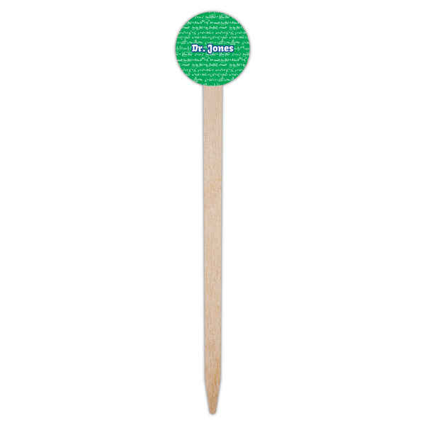 Equations Wooden 6" Food Pick - Round - Single Pick