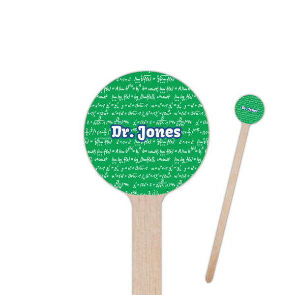Custom Equations Round Wooden Stir Sticks (Personalized)