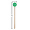 Equations Wooden 6" Stir Stick - Round - Dimensions