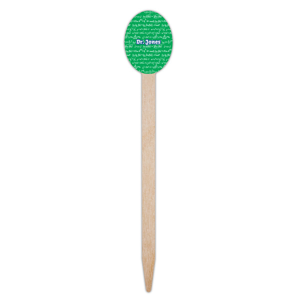 Equations Wooden Food Pick - Oval - Single Pick