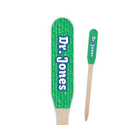 Equations Paddle Wooden Food Picks - Double Sided (Personalized)