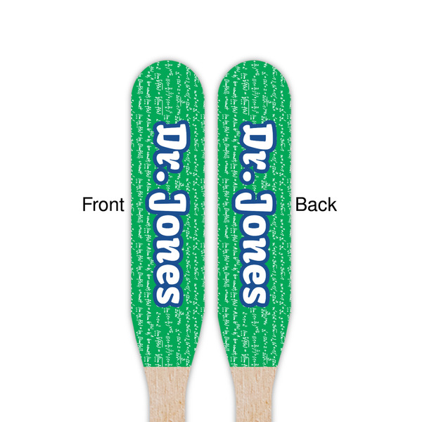 Equations Wooden Food Pick - Paddle - Double Sided - Front & Back