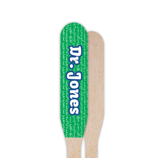 Equations Wooden Food Pick - Paddle - Single Sided - Front & Back
