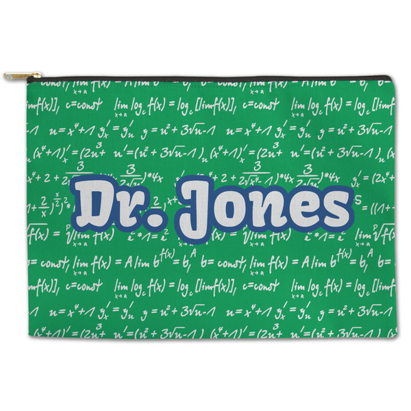 Custom Equations Zipper Pouch - Large - 12.5"x8.5" (Personalized)
