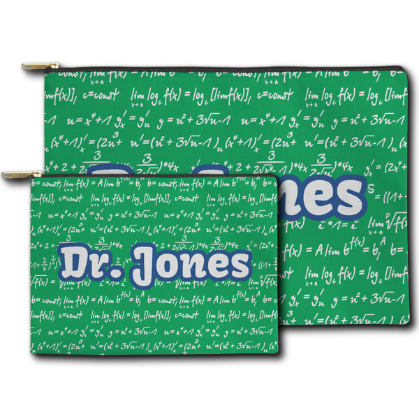 Equations Zippered Pouches - Size Comparison