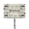 Hipster Cats & Mustache 12" Drum Lampshade - ON STAND (Fabric)