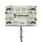 Hipster Cats & Mustache 12" Drum Lamp Shade - Fabric (Personalized)