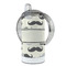Hipster Cats & Mustache 12 oz Stainless Steel Sippy Cups - FULL (back angle)