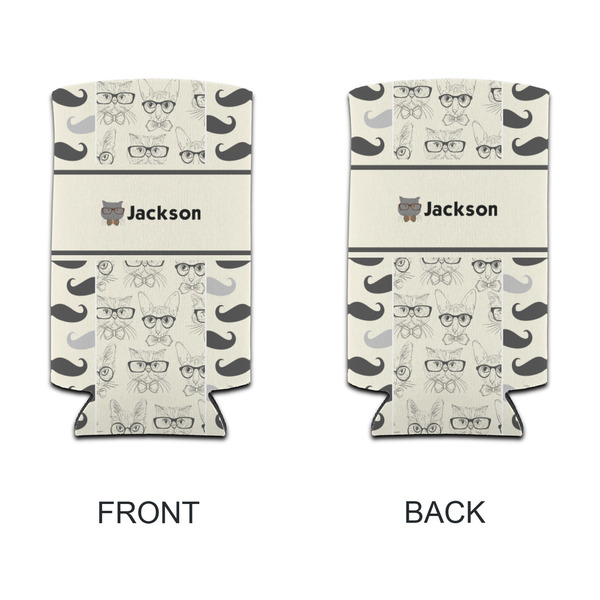 Hipster Cats & Mustache 12oz Tall Can Sleeve - APPROVAL