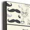 Hipster Cats & Mustache 12x12 Wood Print - Closeup