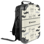 Hipster Cats & Mustache Kids Hard Shell Backpack (Personalized)