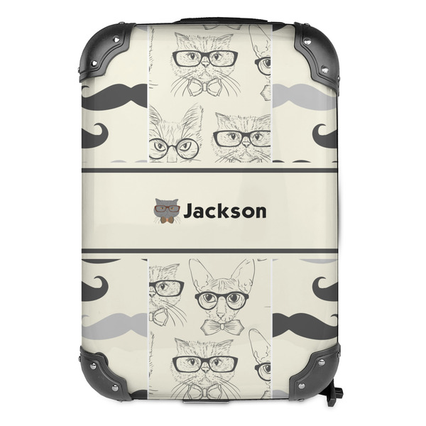 Hipster Cats & Mustache 13" Hard Shell Backpacks - FRONT