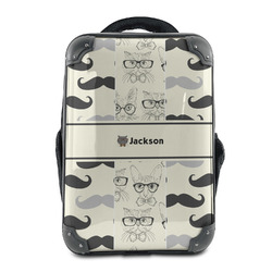 Hipster Cats & Mustache 15" Hard Shell Backpack (Personalized)