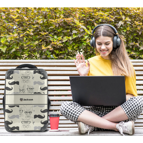 Hipster Cats & Mustache 15" Backpack - LIFESTYLE