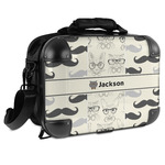 Hipster Cats & Mustache Hard Shell Briefcase - 15" (Personalized)
