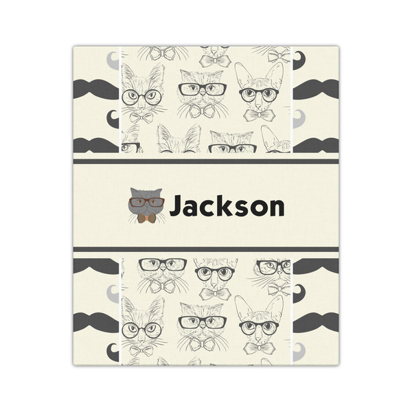 Hipster Cats & Mustache 20x24 - Canvas Print - Front View