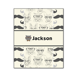 Hipster Cats & Mustache Wood Print - 20x24 (Personalized)