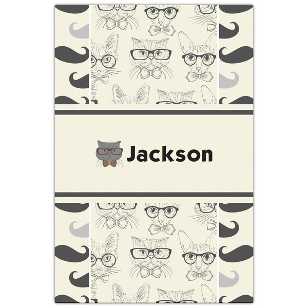 Hipster Cats & Mustache 20x30 - Canvas Print - Front View