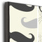 Hipster Cats & Mustache 20x30 Wood Print - Closeup