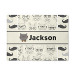 Hipster Cats & Mustache 5' x 7' Patio Rug (Personalized)