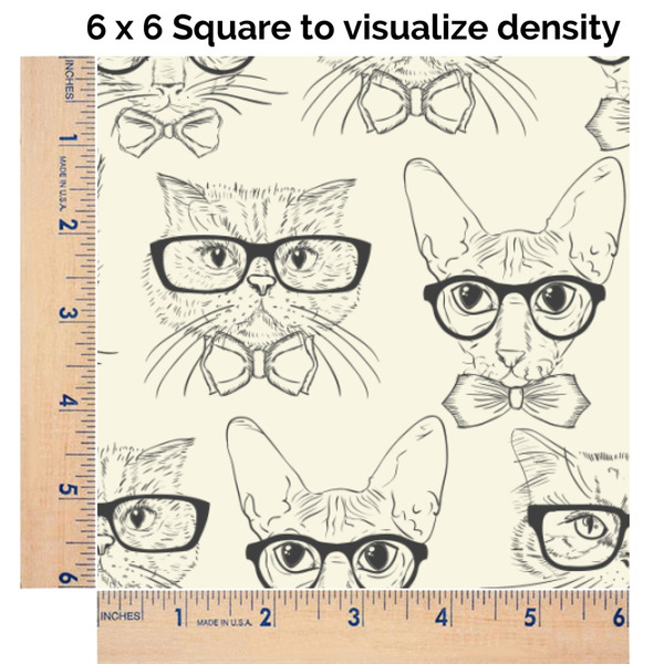 Hipster Cats & Mustache 6x6 Swatch of Fabric