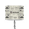 Hipster Cats & Mustache 8" Drum Lampshade - ON STAND (Poly Film)