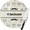 Hipster Cats & Mustache 8 Inch Small Glass Cutting Board