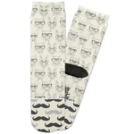 Hipster Cats & Mustache Adult Crew Socks (Personalized)