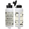 Hipster Cats & Mustache Aluminum Water Bottle - White APPROVAL