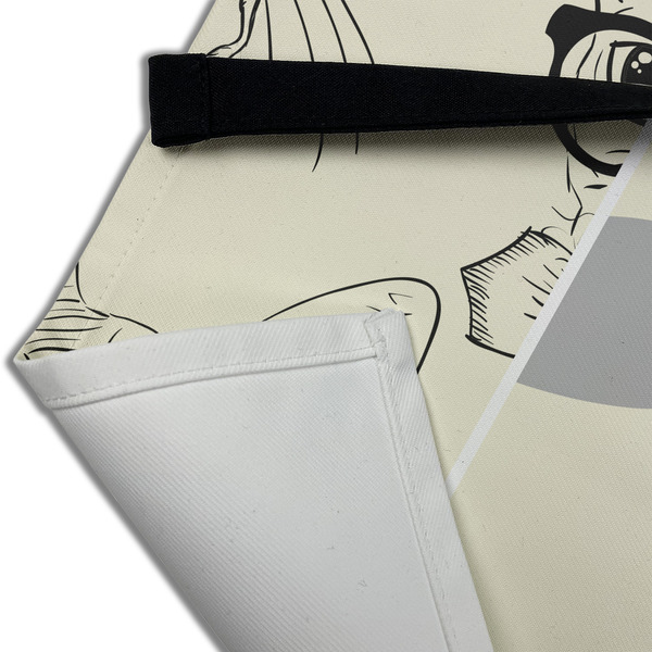 Hipster Cats & Mustache Apron - (Detail)