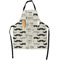 Hipster Cats & Mustache Apron With Pockets w/ Name or Text