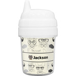 Hipster Cats & Mustache Baby Sippy Cup (Personalized)