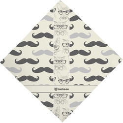 Hipster Cats & Mustache Dog Bandana Scarf w/ Name or Text