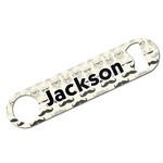 Hipster Cats & Mustache Bar Bottle Opener w/ Name or Text