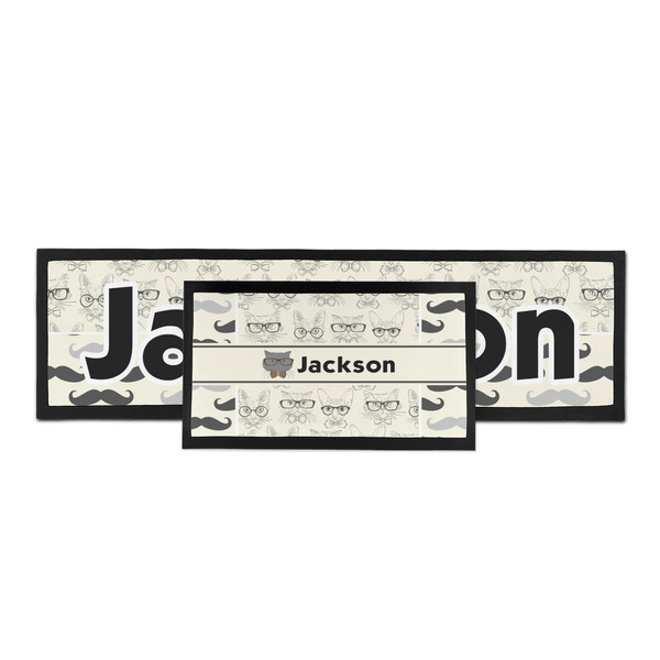 Hipster Cats & Mustache Bar Mat - Parent Main