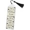 Hipster Cats & Mustache Book Mark w/Tassel (Personalized)
