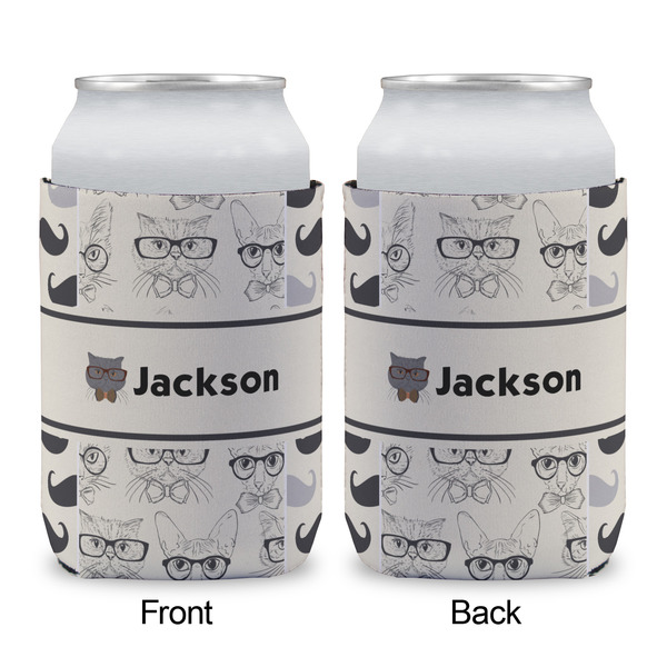 Hipster Cats & Mustache Can Sleeve - APPROVAL (single)