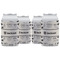Hipster Cats & Mustache Can Cooler (12 oz) - Set of 4 w/ Name or Text