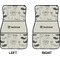 Hipster Cats & Mustache Car Mat Front - Approval
