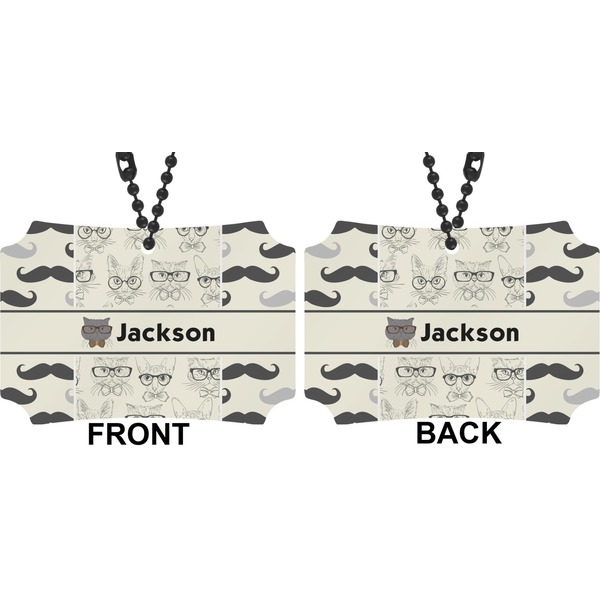 Hipster Cats & Mustache Car Ornament - Berlin (Approval)