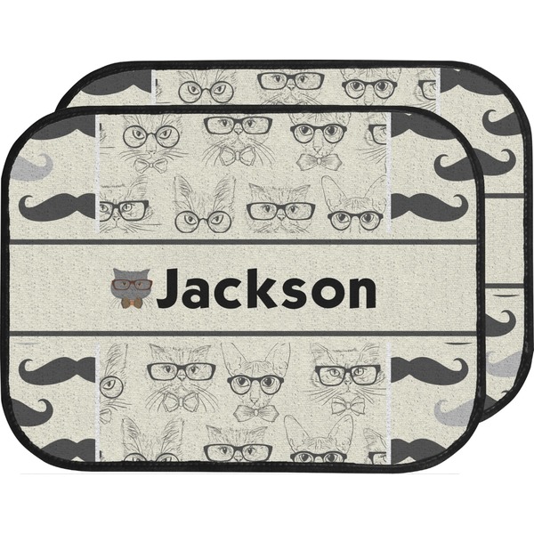 Hipster Cats & Mustache Carmat Aggregate Back