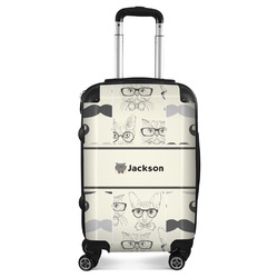 Hipster Cats & Mustache Suitcase (Personalized)