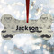 Hipster Cats & Mustache Ceramic Dog Ornament w/ Name or Text